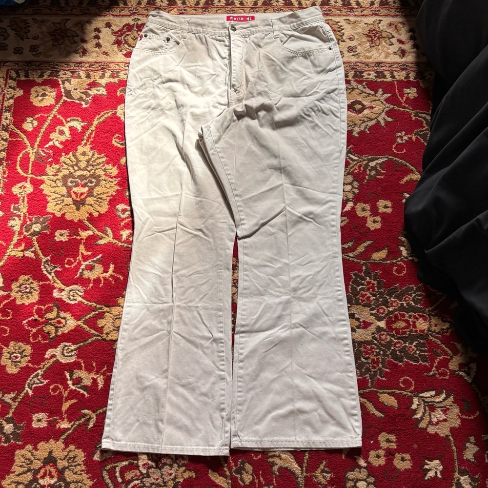 Zana Di Cream Casual Pants